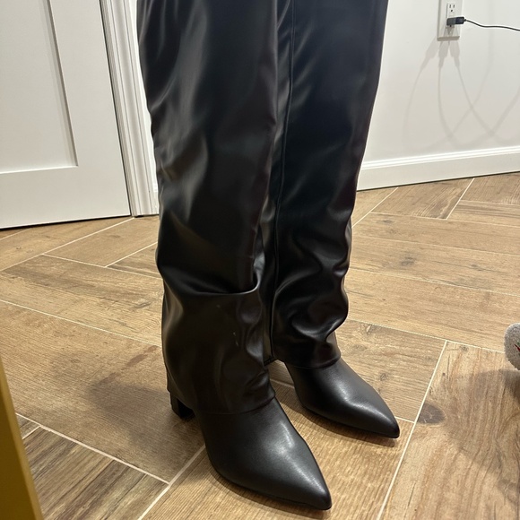 Modatope Knee high boots women fold over - Picture 3 of 6